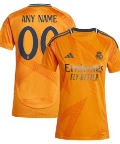 Los Merengues adidas Women's 2024/25 Away Replica Custom Jersey - Orange
