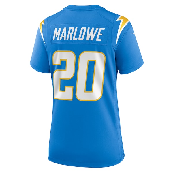 Dean Marlowe Los Angeles Chargers Nike Women's Team Game Jersey - Powder Blue - Image 3