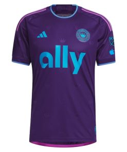 Alternative view of Kerwin Vargas Charlotte FC adidas 2023 Crown Jewel Kit Authentic Player Jersey - Purple