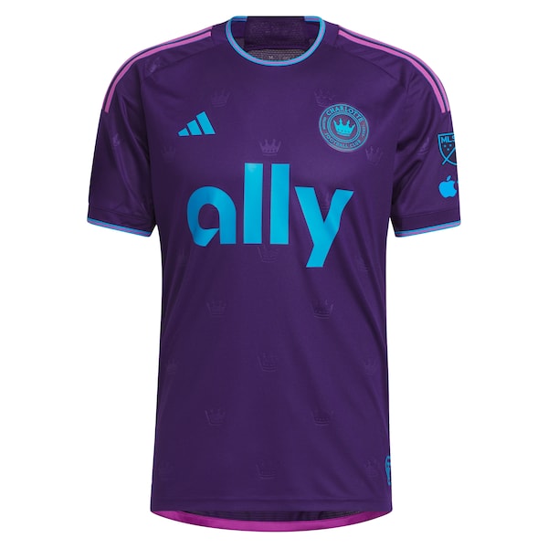 Kerwin Vargas Charlotte FC adidas 2023 Crown Jewel Kit Authentic Player Jersey - Purple - Image 2