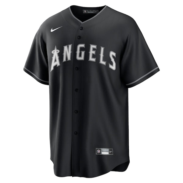Los Angeles Angels Nike Lights Out Replica Jersey - Black - Image 2