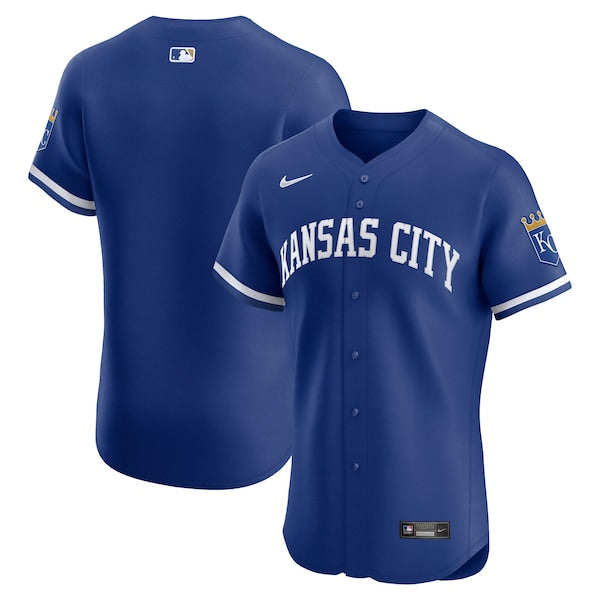 Kansas City Royals Nike Alternate 2 Elite Jersey - Royal/White/Light Blue - Image 2