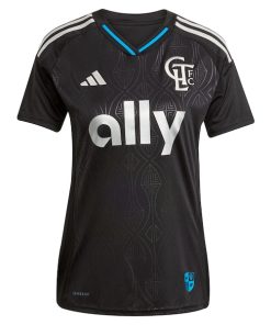 Alternative view of Patrick Agyemang Charlotte FC adidas Women's 2025 Fortress Kit Replica Player Jersey - Black