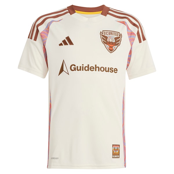 D.C. United adidas Youth 2025 The Soul Kit Replica Custom Jersey - Natural - Image 2