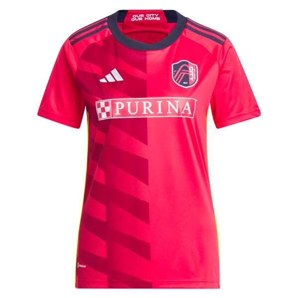 Tim Parker St. Louis City SC adidas Women's 2024 CITY Kit Replica Jersey - Red - Image 2