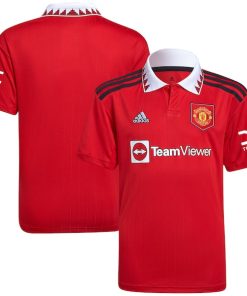 Manchester United adidas Youth 2022/23 Home Replica Blank Jersey - Red