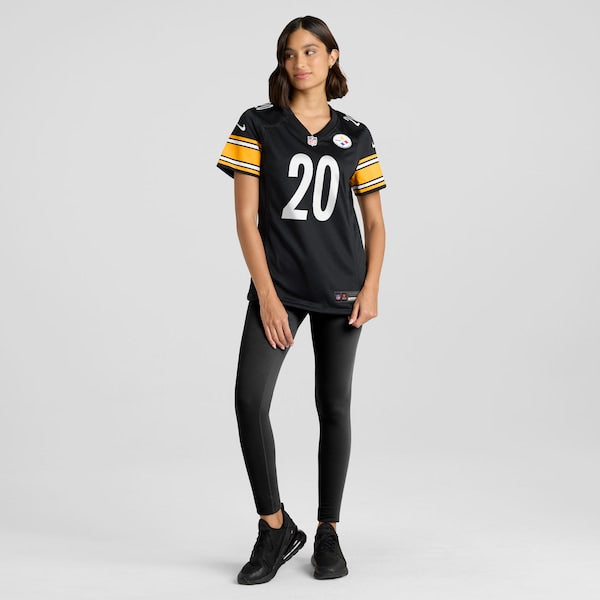 Kaleb Johnson Pittsburgh Steelers Nike Women's Team Game Jersey - Black - Image 4