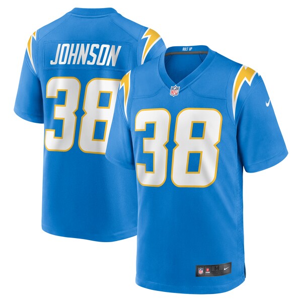 Emany Johnson Los Angeles Chargers Nike Team Game Jersey - Powder Blue