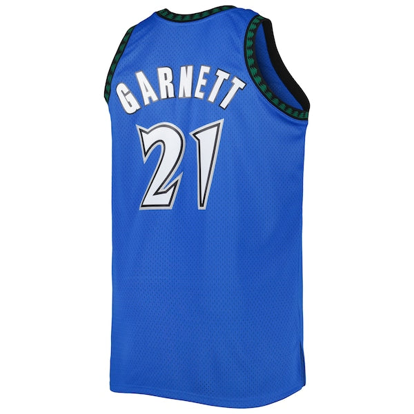 Kevin Garnett Minnesota Timberwolves Big & Tall Hardwood Classics 2003/04 Swingman Jersey - Blue - Image 3