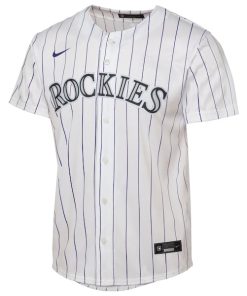 Alternative view of Colorado Rockies Nike Youth Home Replica Jersey - White