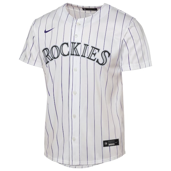 Colorado Rockies Nike Youth Home Replica Jersey - White - Image 2
