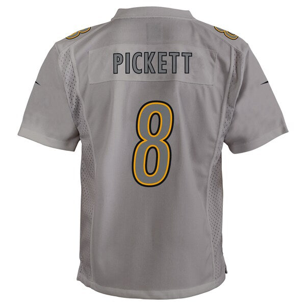 Kenny Pickett Pittsburgh Steelers Nike Youth Atmosphere Game Jersey - Gray - Image 3