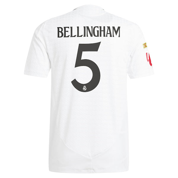 Jude Bellingham Los Merengues adidas 2024/25 Home Authentic Player Jersey - White - Image 3