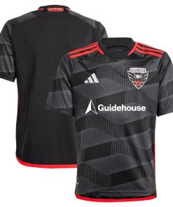 D.C. United adidas Youth 2024 The Icon Kit Replica Jersey?¨C Black