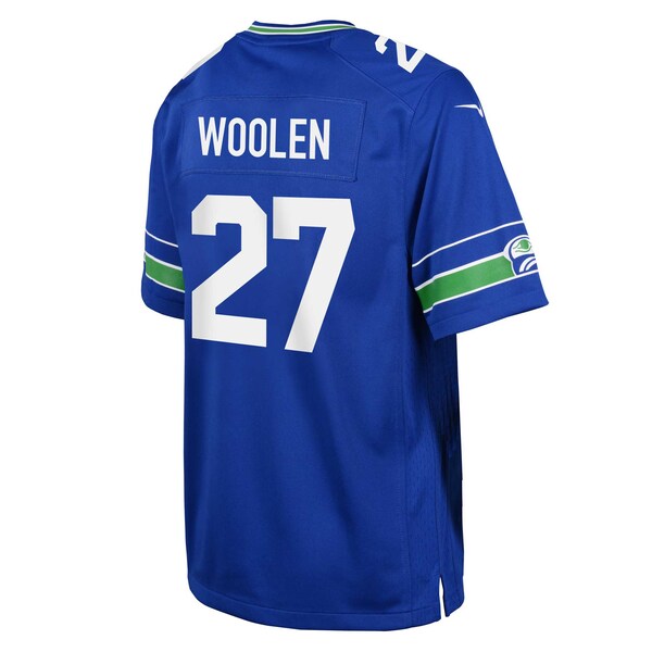 Tariq Woolen Seattle Seahawks Nike Youth Alternate Player Game Jersey - Royal - Image 3