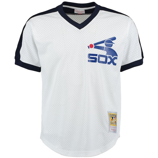 Carlton Fisk Chicago White Sox Cooperstown Mesh Batting Practice Jersey - White - Image 2