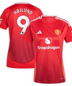 Rasmus H?jlund Manchester United adidas Women's 2024/25 Home Replica Player Jersey - Red