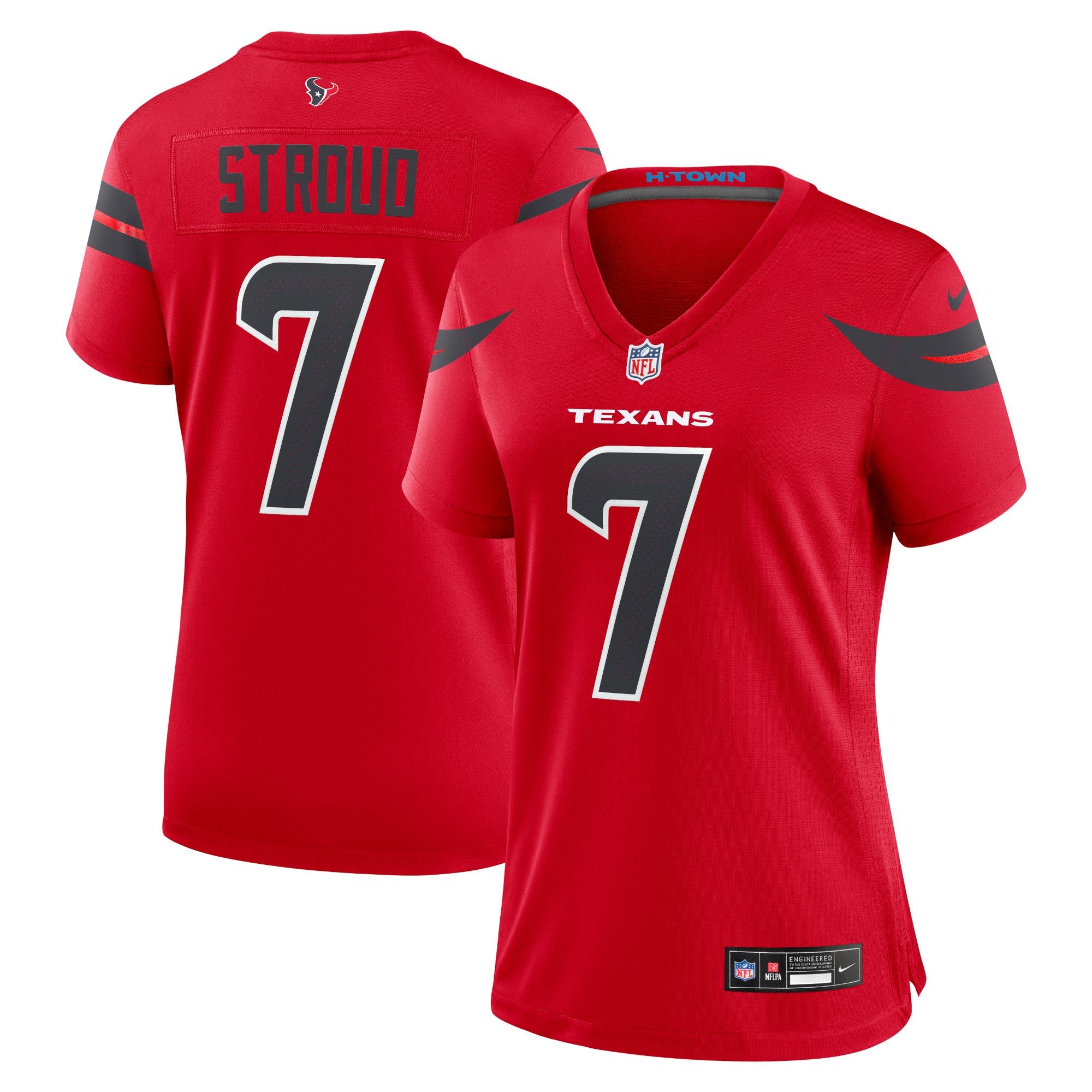 C.J. Stroud Houston Texans Nike Women's Game Jersey - Navy/Red/White - Image 5