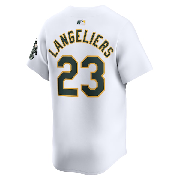 Shea Langeliers Oakland Athletics Nike Home Limited Player Jersey - White - Image 3