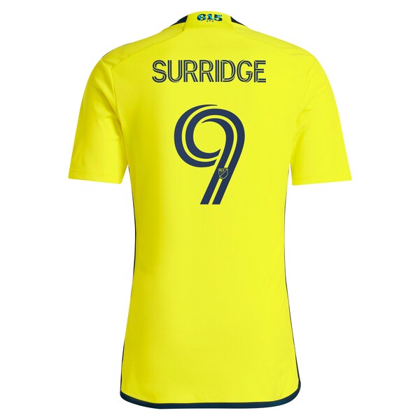 Sam Surridge Nashville SC adidas 2024 The 615 Kit Replica Player Jersey - Yellow - Image 2