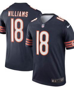 Caleb Williams Chicago Bears Nike Team Legend Player Performance Top - Navy/Orange