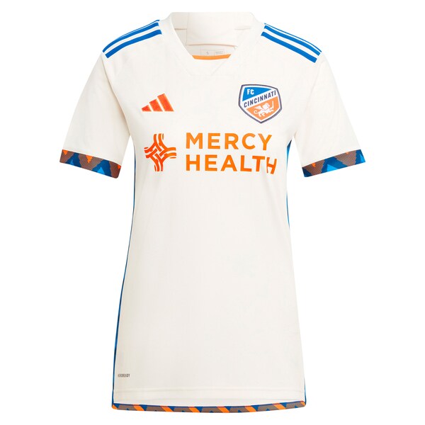 FC Cincinnati adidas Women's 2024 The Canvas Kit Replica Jersey - White - Image 2