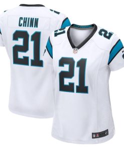 Alternative view of Jeremy Chinn Carolina Panthers Nike Women's Game Jersey - White/Blue