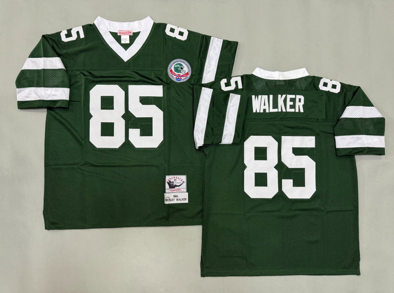 Wesley Walker New York Jets Authentic Throwback Retired Player Jersey