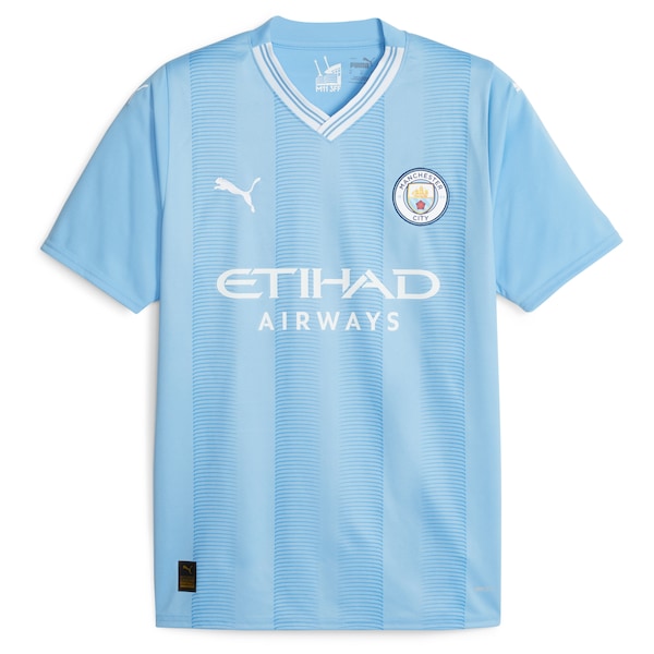 Manchester City Puma 2023/24 Home Replica Custom Jersey - Sky Blue - Image 2