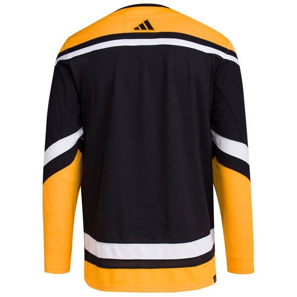 Pittsburgh Penguins adidas Reverse Retro 2.0 Authentic Blank Jersey - Black - Image 3
