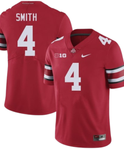 Jeremiah Smith Ohio State Buckeyes #4 Limited Jersey - Red