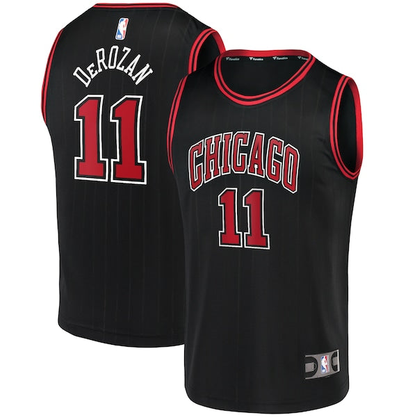 DeMar DeRozan Chicago Bulls Youth Fast Break Player Jersey - Statement Edition - Black