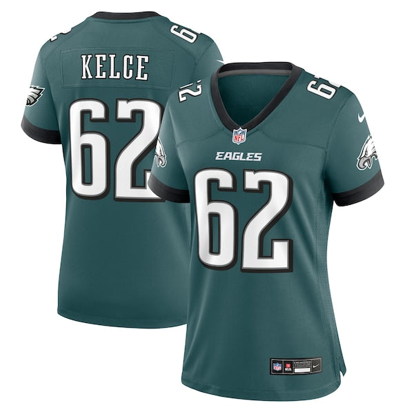 Jason Kelce Philadelphia Eagles Nike Women's Team Game Jersey - Midnight Green/Black - Image 2