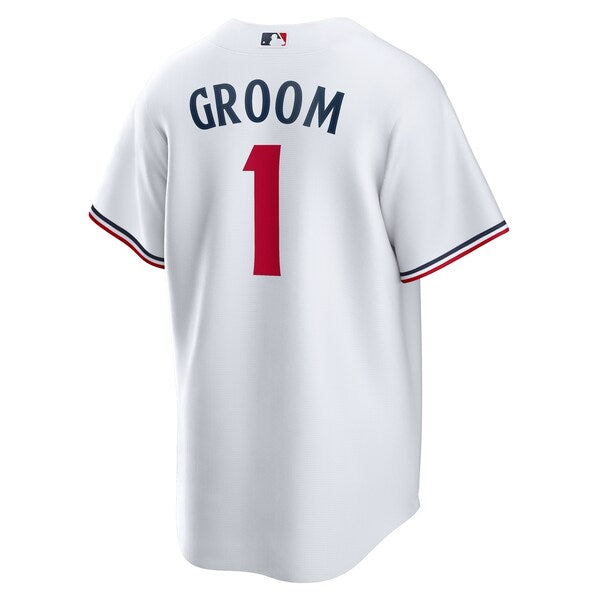 Minnesota Twins Nike #1 Groom Home Replica Jersey - White - Image 3