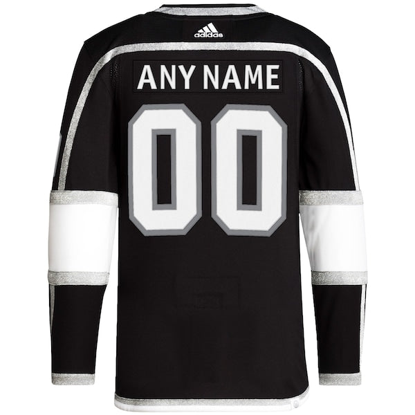 Los Angeles Kings adidas Home Primegreen Authentic Custom Jersey - Black - Image 3