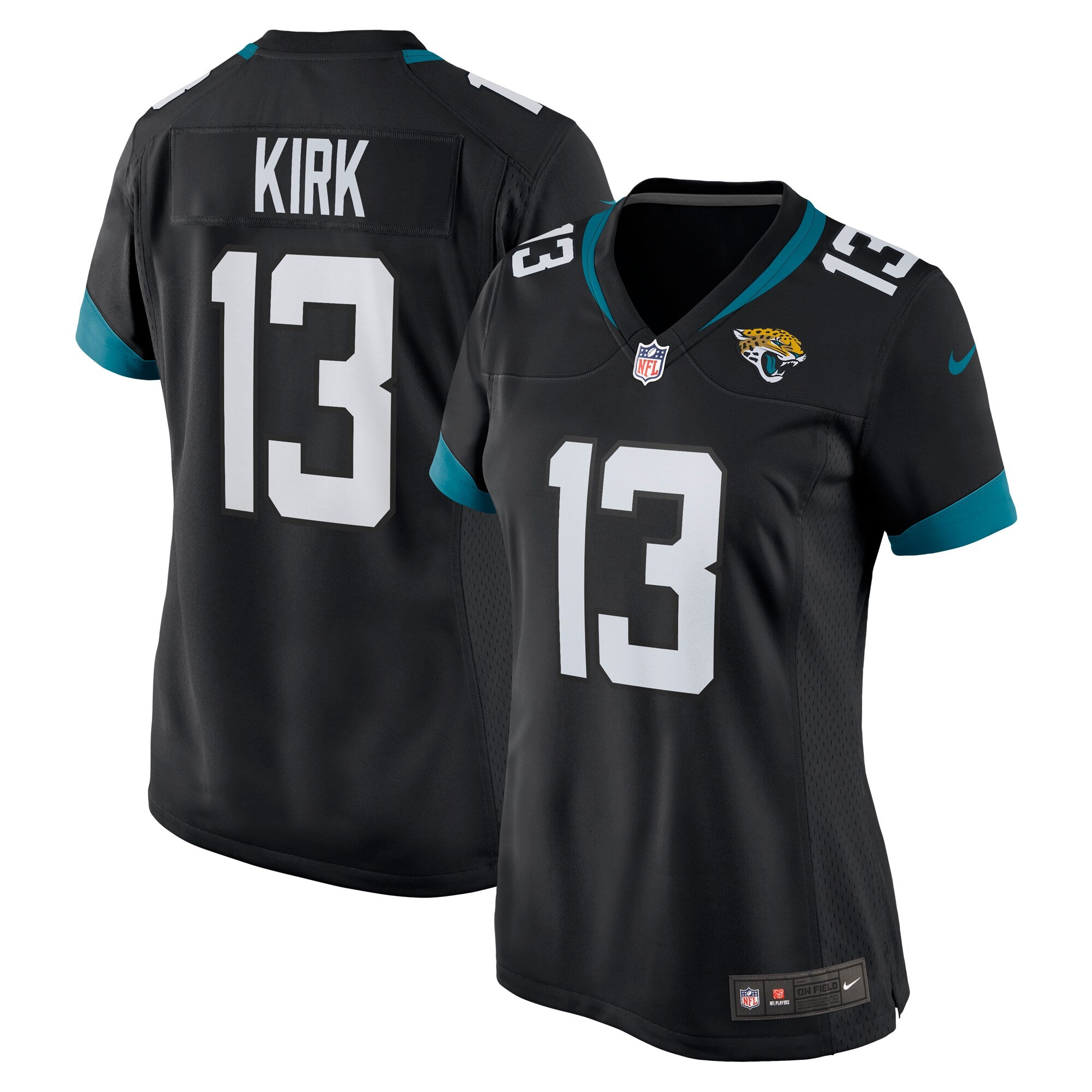 Christian Kirk Jacksonville Jaguars Nike Women's Game Jersey - Teal/Black - Image 6