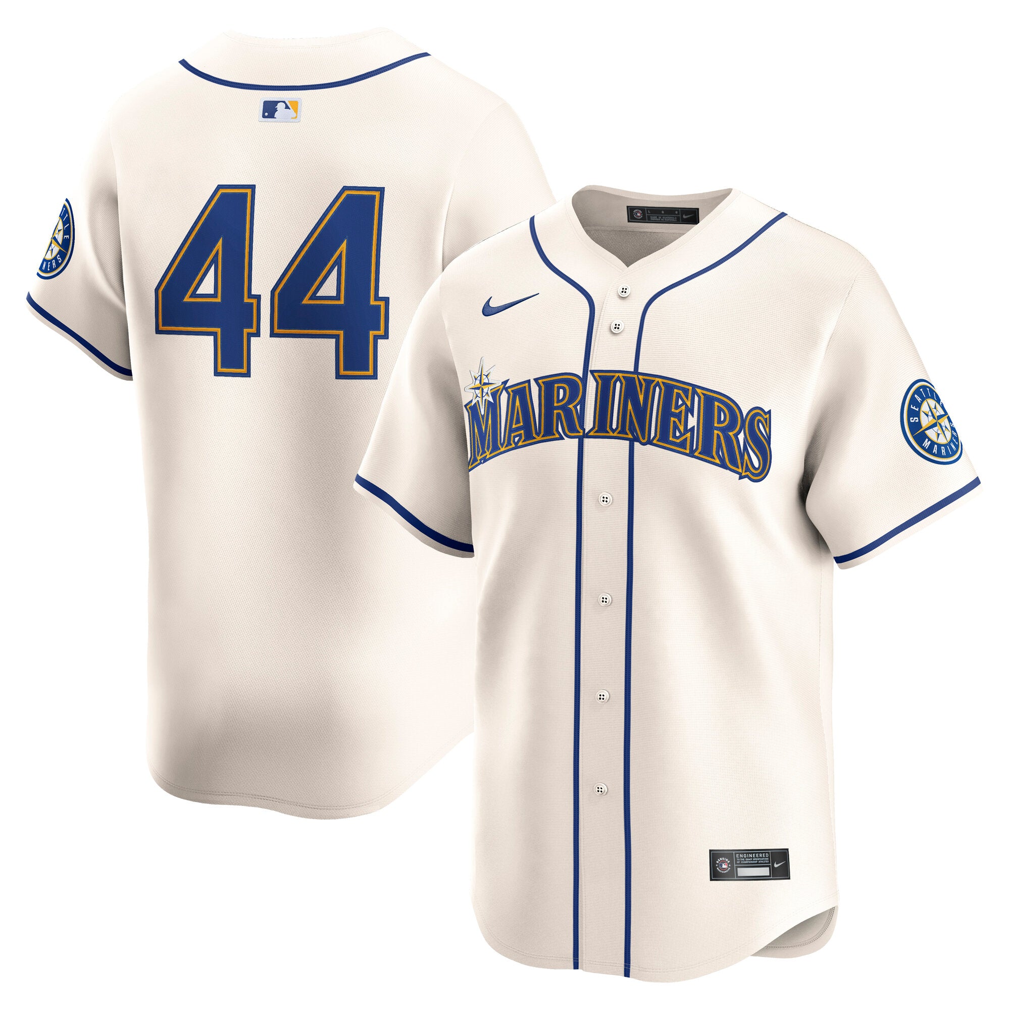 Julio Rodriguez Seattle Mariners Nike Road Limited - Navy/Cream - Image 5