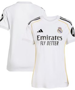 Alternative view of Los Merengues adidas Women's 2025/26 Home Replica Jersey - White/Blue