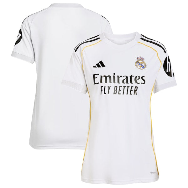 Los Merengues adidas Women's 2025/26 Home Replica Jersey - White/Blue - Image 2