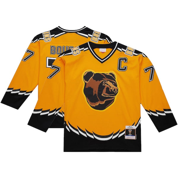 Ray Bourque Boston Bruins Big & Tall 1996-97 Blue Line 2.0 Jersey - Gold