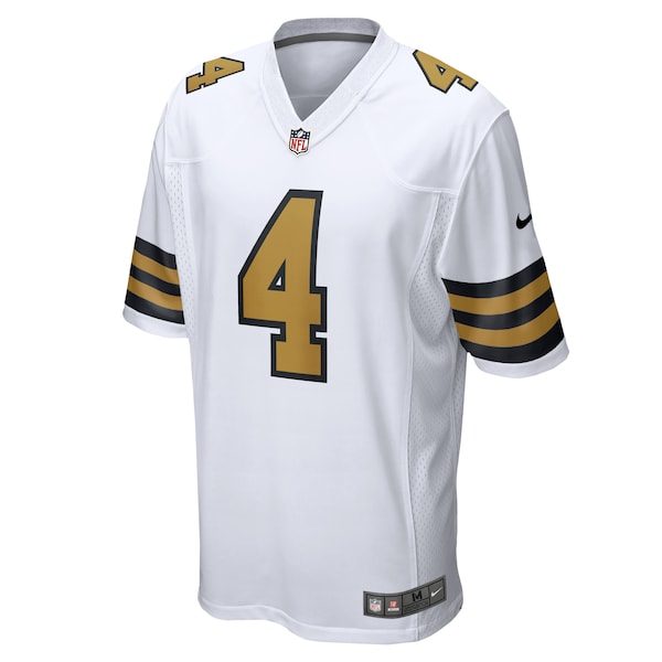Derek Carr New Orleans Saints Nike Alternate Game Jersey - White - Image 2