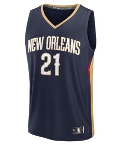 Alternative view of Yves Missi New Orleans Pelicans  2024 NBA Draft Fast Break Player Jersey - Icon Edition - Navy