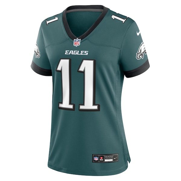 A.J. Brown Philadelphia Eagles Nike Women's Team Game Jersey - Midnight Green/Black - Image 3