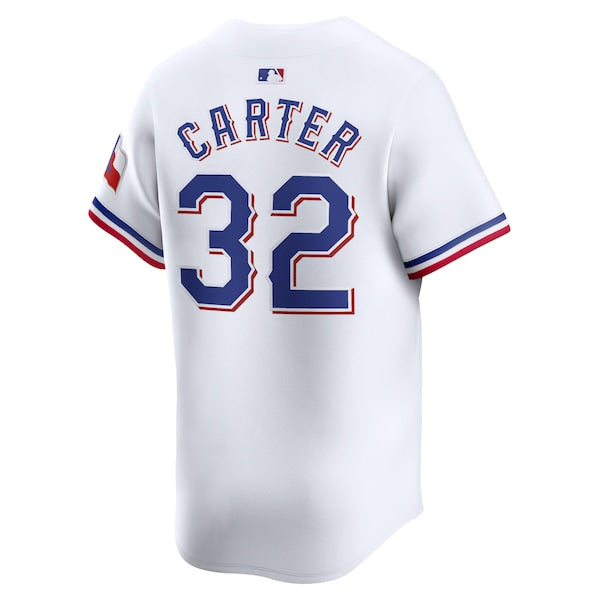 Evan Carter Texas Rangers Nike Home Limited Player Jersey - White - Image 3