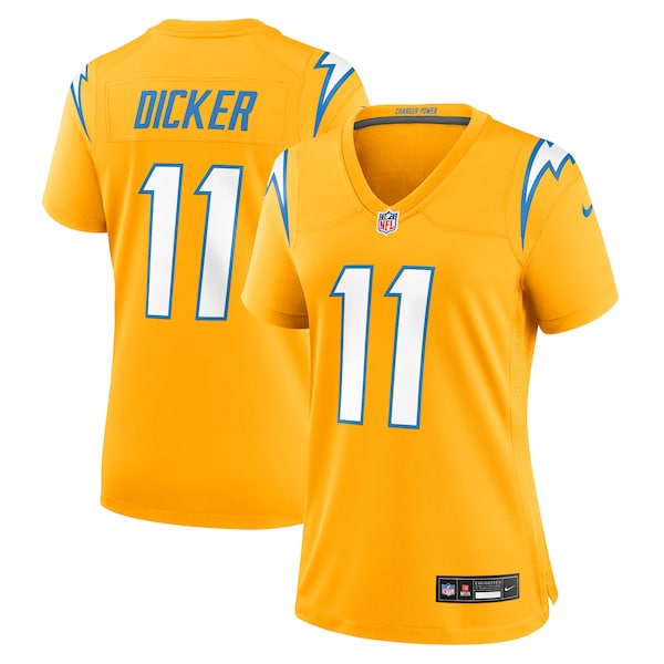 Cameron Dicker Los Angeles Chargers Nike Women's Alternate Game Jersey - Gold/Navy/Powder Blue