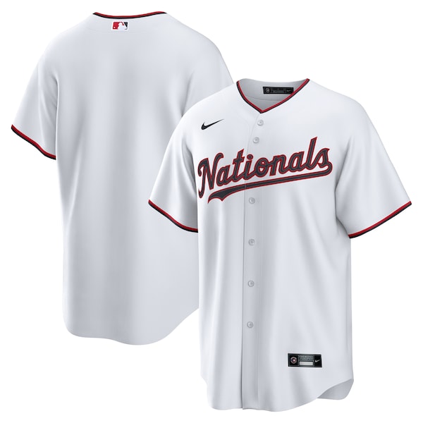 Washington Nationals Nike Home Replica Jersey - White/Navy - Image 2