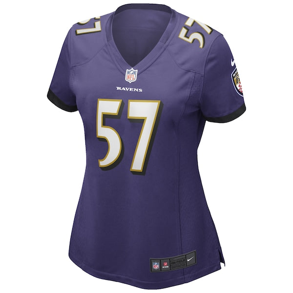 Bart Scott Baltimore Ravens Nike Women's Game Retired Player Jersey - Purple - Image 2