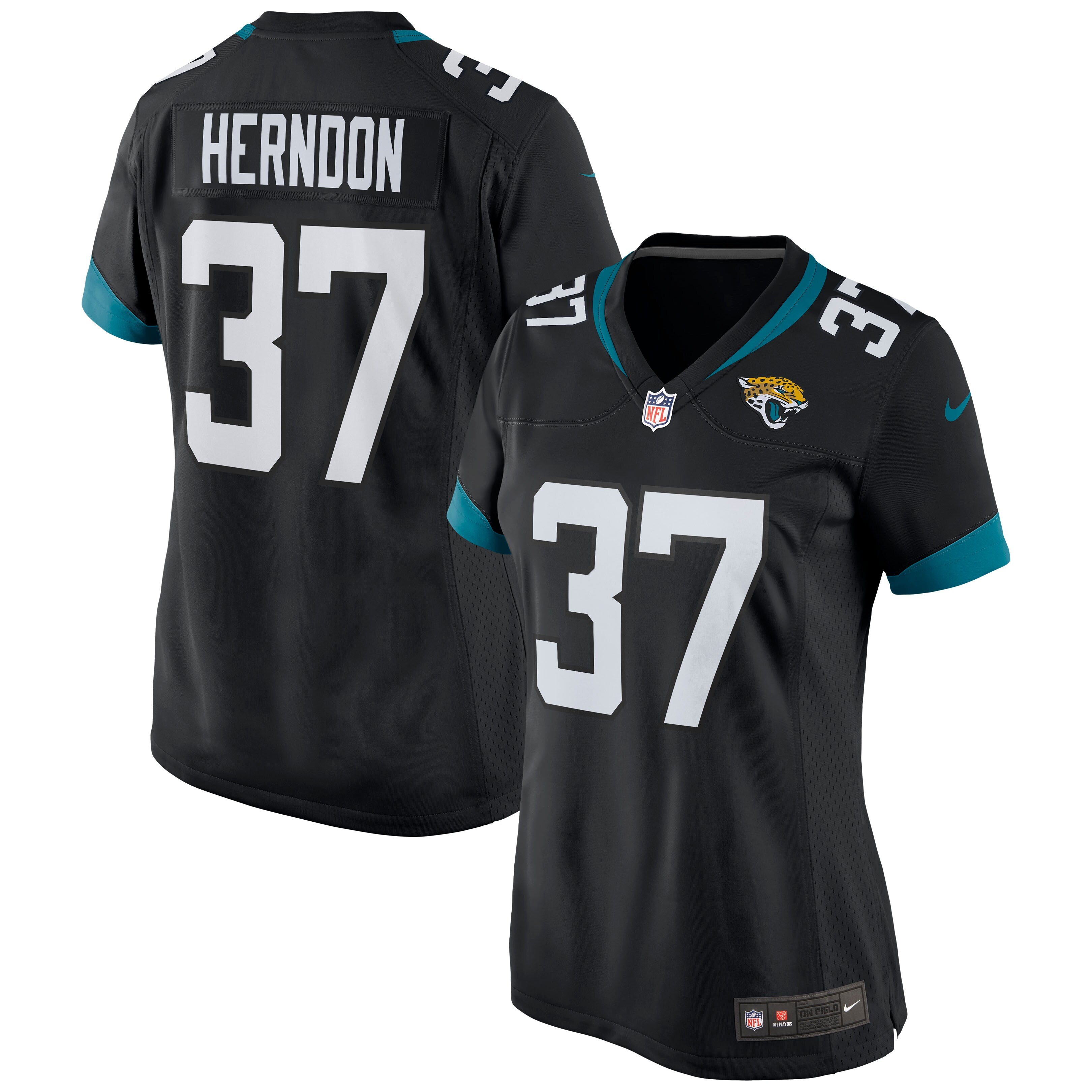 Tre Herndon Jacksonville Jaguars Nike Women's Game Jersey - Teal/Black - Image 6