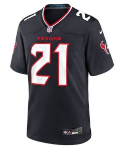 Alternative view of Calen Bullock Houston Texans Nike Team Game Jersey -  Navy