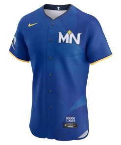 Alternative view of Minnesota Twins Nike City Connect  Elite Jersey - Royal